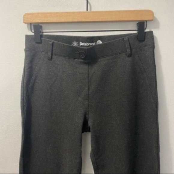Betabrand Gray Yoga Straight Leg Pants Stretch Comfort Work Leisure Size Small - Picture 3 of 10